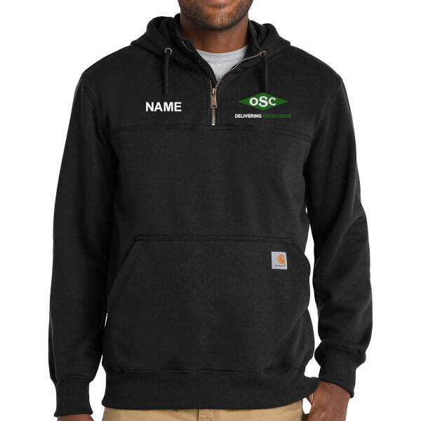 Carhartt ® Rain Defender ® Paxton Heavyweight Hooded Zip Mock Sweatshirt - Embroidered Logo **Personalization Included ** & **Add Logo for $30** Thumbnail