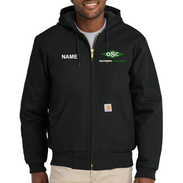 TALL SIZES - Carhartt® Quilted-Flannel-Lined Duck Active Jac - Embroidered Logos **Personalization Included ** Thumbnail