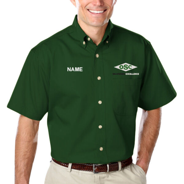 Blue Generation - 100% Cotton Twill Short Sleeve Shirts - Embroidered Logo **Personalization Included ** Thumbnail