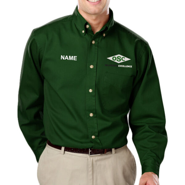 Blue Generation - 100% Cotton Twill Long Sleeve Shirts - Embroidered Logo **Personalization Included ** Thumbnail