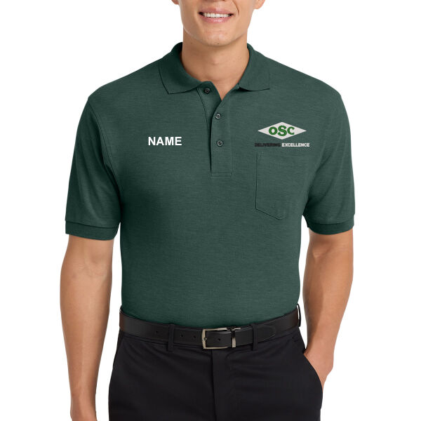 Port Authority® Silk Touch™ Polo with Pocket - Embroidered Logo **Personalization Included ** Thumbnail