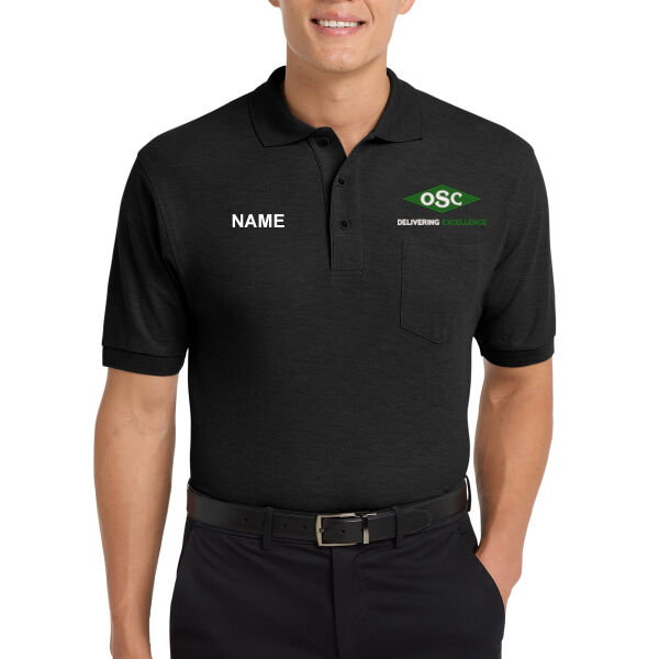 Port Authority® Silk Touch™ Polo with Pocket - Embroidered Logo **Personalization Included ** Thumbnail
