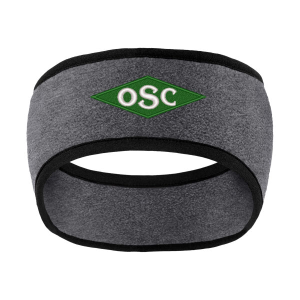 Port Authority® Two-Color Fleece Headband - Embroidered Logo Thumbnail