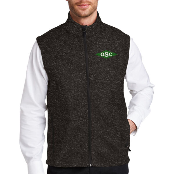 Port Authority ® Sweater Fleece Vest - Embroidered Logo Thumbnail