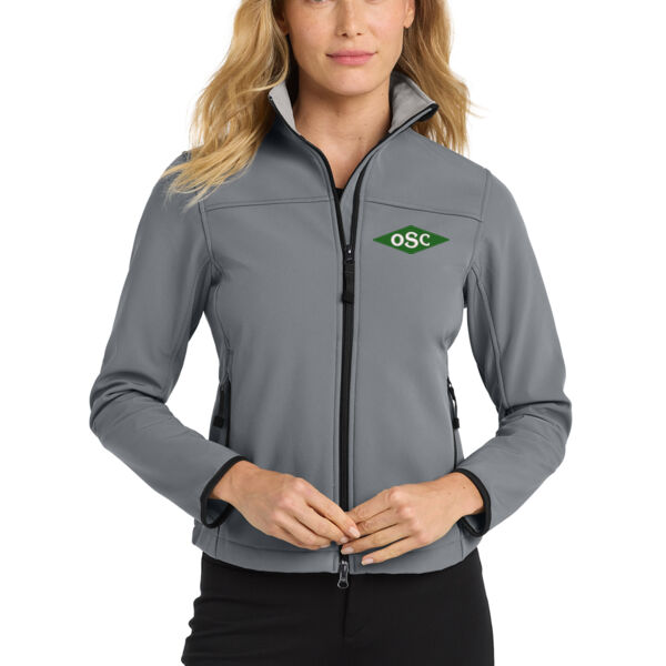 Port Authority® Women's Glacier® Soft Shell Jacket - Embroidered Logo Thumbnail