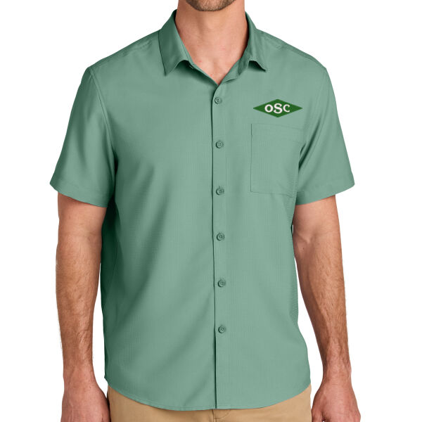 Port Authority® Short Sleeve UV Dockside Shirt - Embroidered Logo Thumbnail