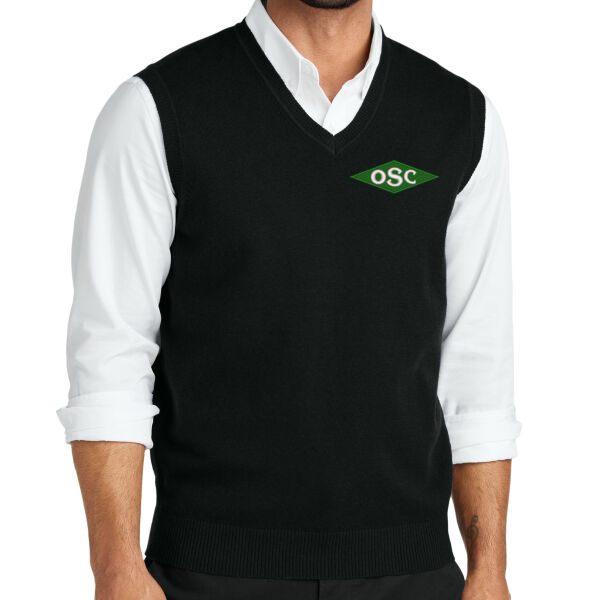 Port Authority® Easy Care Sweater Vest - Embroidered Logo Thumbnail