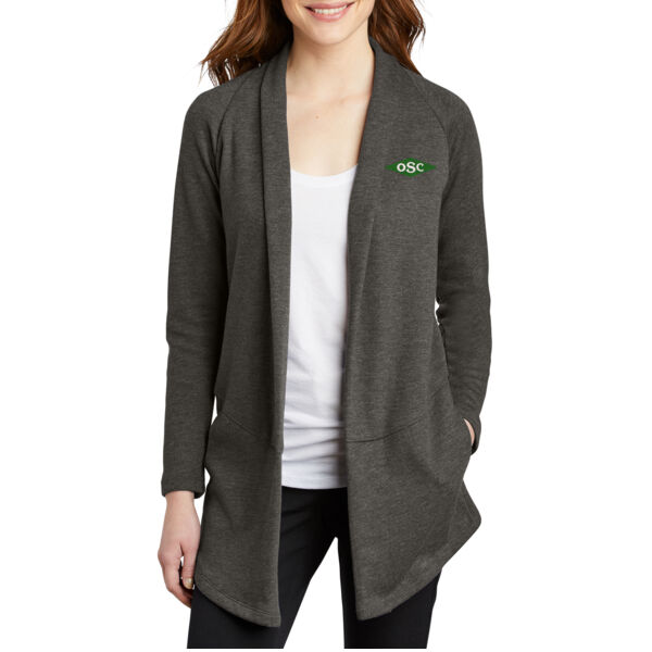 Port Authority® Women's Interlock Cardigan - Embroidered Logo Thumbnail