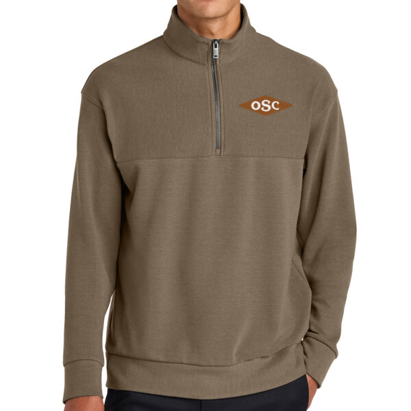 Mercer+Mettle® Linear Texture 1/4-Zip - Embroidered Logo Thumbnail