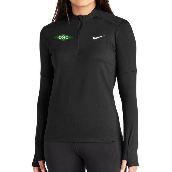 Nike Women's Dri-FIT Element 1/2-Zip Top - Embroidered Logo Thumbnail