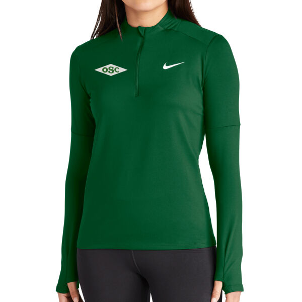 Nike Women's Dri-FIT Element 1/2-Zip Top - Embroidered Logo Thumbnail