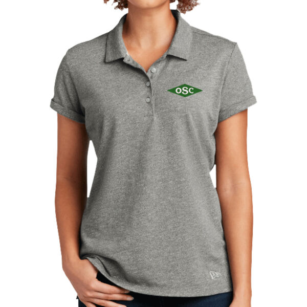 New Era ® Women's Slub Twist Polo - Embroidered Logo Thumbnail