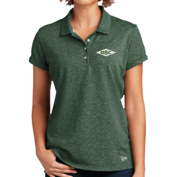 New Era ® Women's Slub Twist Polo - Embroidered Logo Thumbnail