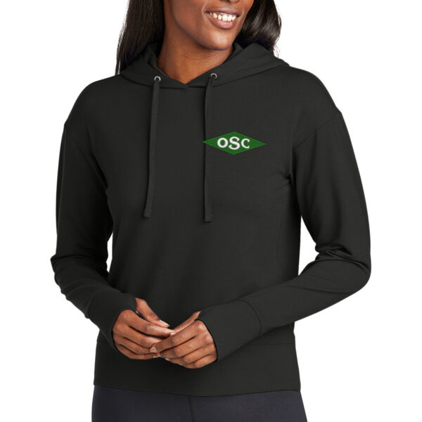 Sport-Tek® Ladies Sport-Wick® Flex Fleece Pullover Hoodie - Embroidered Logo Thumbnail