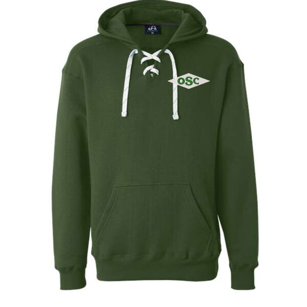 J. America - Sport Lace Hooded Sweatshirt - Embroidered Logo Thumbnail