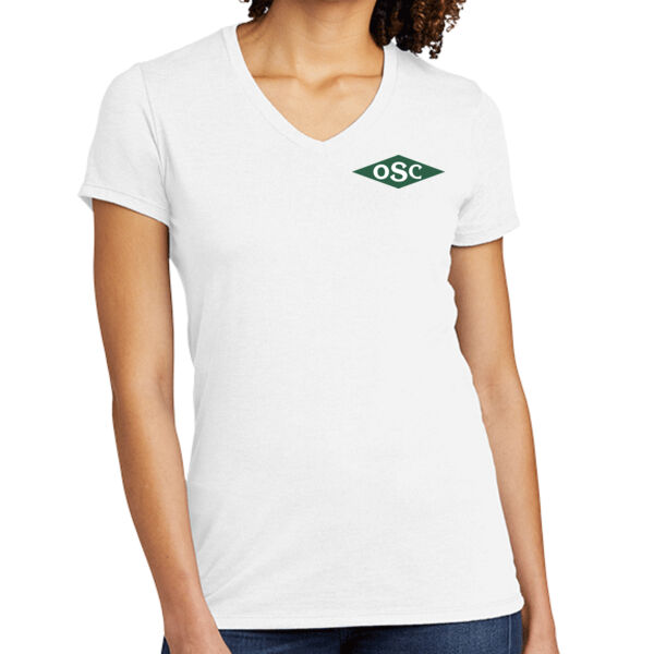 Allmade® Women’s Tri-Blend V-Neck Tee - Printed Logo Thumbnail
