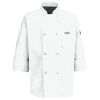Eight Pearl Button Chef Coat with Thermometer Pocket Thumbnail